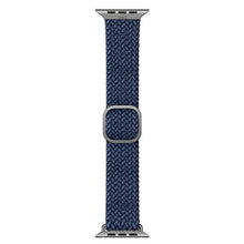 Заредете изображение във визуализатора на галерията – UNIQ pasek Aspen Apple Watch 40/38/41mm Series 4/5/6/7/8/SE/SE2 Braided niebieski/oxford blue - TopMag
