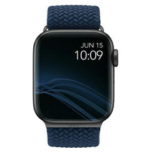 Заредете изображение във визуализатора на галерията – UNIQ pasek Aspen Apple Watch 44/42/45mm Series 4/5/6/7/8/SE/SE2 Braided niebieski/oxford blue - TopMag
