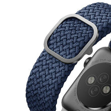 Заредете изображение във визуализатора на галерията – UNIQ pasek Aspen Apple Watch 44/42/45mm Series 4/5/6/7/8/SE/SE2 Braided niebieski/oxford blue - TopMag
