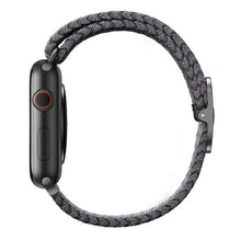 Заредете изображение във визуализатора на галерията – UNIQ pasek Aspen Apple Watch 44/42/45mm Series 4/5/6/7/8/SE/SE2 Braided szary/granite grey - TopMag
