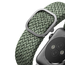 Заредете изображение във визуализатора на галерията – Uniq strap Aspen Apple Watch 44/42 / 45mm Series 4/5/6/7/8 / SE / SE2 Braided green / cypress green - TopMag

