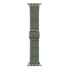 Заредете изображение във визуализатора на галерията – Uniq strap Aspen Apple Watch 44/42 / 45mm Series 4/5/6/7/8 / SE / SE2 Braided green / cypress green - TopMag
