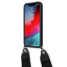 Заредете изображение във визуализатора на галерията – Ferrari FESTRAHCP12MBK iPhone 12/12 Pro 6,1" czarny/black hardcase On Track Silicone with strap - TopMag
