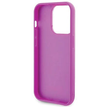 Заредете изображение във визуализатора на галерията – Guess Disco Metal Script case for iPhone 15 Pro - pink
