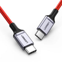 Заредете изображение във визуализатора на галерията – Ugreen US294 USB-C 2.0 / USB-C 2.0 3A cable - red
