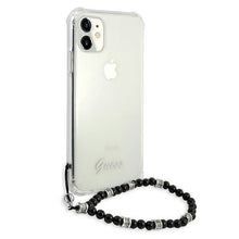 Заредете изображение във визуализатора на галерията – Guess GUHCN61KPSBK iPhone 11 6,1" / Xr Transparent hardcase Black Pearl - TopMag
