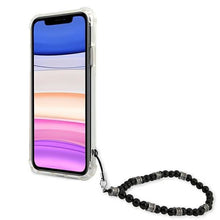 Заредете изображение във визуализатора на галерията – Guess GUHCN61KPSBK iPhone 11 6,1" / Xr Transparent hardcase Black Pearl - TopMag
