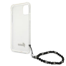 Заредете изображение във визуализатора на галерията – Guess GUHCN61KPSBK iPhone 11 6,1" / Xr Transparent hardcase Black Pearl - TopMag
