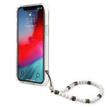 Заредете изображение във визуализатора на галерията – Guess GUHCP12LKPSWH iPhone 12 Pro Max 6,7" Transparent hardcase White Pearl - TopMag
