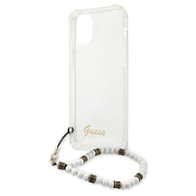 Заредете изображение във визуализатора на галерията – Guess GUHCP12LKPSWH iPhone 12 Pro Max 6,7" Transparent hardcase White Pearl - TopMag
