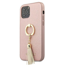 Заредете изображение във визуализатора на галерията – Guess GUHCP12LRSSARG iPhone 12 Pro Max 6,7" różowy/pink hardcase Saffiano with ring stand - TopMag
