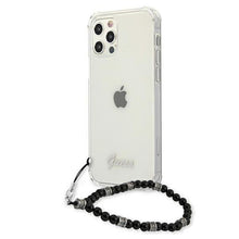 Заредете изображение във визуализатора на галерията – Guess GUHCP12MKPSBK iPhone 12/12 Pro 6,1" Transparent hardcase Black Pearl - TopMag
