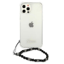 Заредете изображение във визуализатора на галерията – Guess GUHCP12MKPSBK iPhone 12/12 Pro 6,1" Transparent hardcase Black Pearl - TopMag
