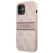 Заредете изображение във визуализатора на галерията – Guess GUHCP12S4GDPI iPhone 12 mini 5,4" różowy/pink hardcase 4G Stripe - TopMag
