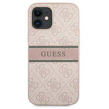 Заредете изображение във визуализатора на галерията – Guess GUHCP12S4GDPI iPhone 12 mini 5,4" różowy/pink hardcase 4G Stripe - TopMag
