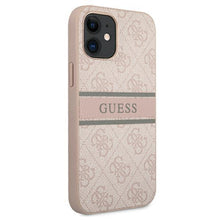 Заредете изображение във визуализатора на галерията – Guess GUHCP12S4GDPI iPhone 12 mini 5,4" różowy/pink hardcase 4G Stripe - TopMag
