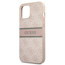 Заредете изображение във визуализатора на галерията – Guess GUHCP12S4GDPI iPhone 12 mini 5,4" różowy/pink hardcase 4G Stripe - TopMag

