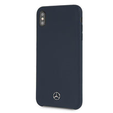 Заредете изображение във визуализатора на галерията – Mercedes MEHCI65SILNA iPhone Xs Max niebieski/blue hardcase Silicone Line - TopMag
