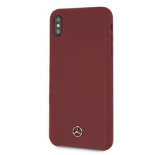 Заредете изображение във визуализатора на галерията – Mercedes MEHCI65SILRE iPhone Xs Max czerwony/red hardcase Silicone Line - TopMag
