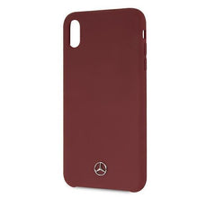 Заредете изображение във визуализатора на галерията – Mercedes MEHCI65SILRE iPhone Xs Max czerwony/red hardcase Silicone Line - TopMag
