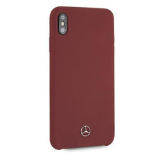 Заредете изображение във визуализатора на галерията – Mercedes MEHCI65SILRE iPhone Xs Max czerwony/red hardcase Silicone Line - TopMag
