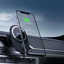 Заредете изображение във визуализатора на галерията – Nillkin MagRoad 10W MagSafe wireless charging car holder black (NKT08) - TopMag
