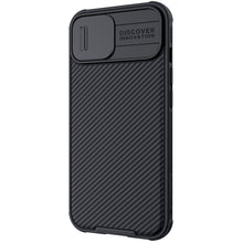Заредете изображение във визуализатора на галерията – Nillkin CamShield Pro Magnetic Case Armored Pouch Cover Camera Protector iPhone 13 Black (MagSafe Compatible) - TopMag
