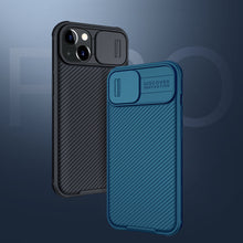 Заредете изображение във визуализатора на галерията – Nillkin CamShield Pro Magnetic Case Armored Pouch Cover Camera Protector iPhone 13 Black (MagSafe Compatible) - TopMag
