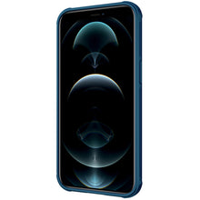 Заредете изображение във визуализатора на галерията – Nillkin CamShield Pro Magnetic Case Armor Pouch Cover Camera Protector iPhone 13 Blue (MagSafe Compatible) - TopMag
