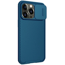Заредете изображение във визуализатора на галерията – Nillkin CamShield Pro Magnetic Case Armored Pouch Cover Camera Camera iPhone 13 Pro Blue (MagSafe Compatible) - TopMag
