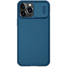 Заредете изображение във визуализатора на галерията – Nillkin CamShield Pro Magnetic Case Armor Pouch Cover Camera Protector iPhone 13 Pro Max Blue (MagSafe Compatible) - TopMag
