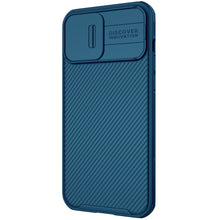 Заредете изображение във визуализатора на галерията – Nillkin CamShield Pro Magnetic Case Armor Pouch Cover Camera Protector iPhone 13 Pro Max Blue (MagSafe Compatible) - TopMag
