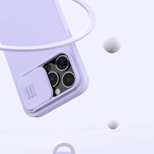 Заредете изображение във визуализатора на галерията – Nillkin CamShield Silky Silicone Case Cover with camera protection shield for iPhone 13 Pro black - TopMag
