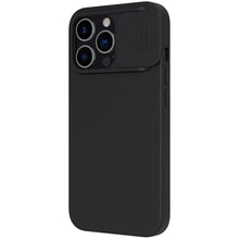 Заредете изображение във визуализатора на галерията – Nillkin CamShield Silky Silicone Case Cover with camera protection shield for iPhone 13 Pro black - TopMag
