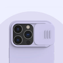 Заредете изображение във визуализатора на галерията – Nillkin CamShield Silky Silicone Case Cover with camera protection shield for iPhone 13 Pro black - TopMag
