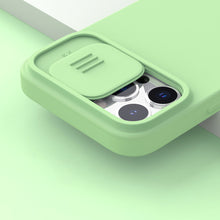 Заредете изображение във визуализатора на галерията – Nillkin CamShield Silky Silicone Case protective cover for iPhone 13 Pro Max blue - TopMag
