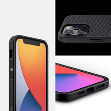 Заредете изображение във визуализатора на галерията – Nillkin Synthetic Fiber Carbon case cover for iPhone 13 Pro black - TopMag

