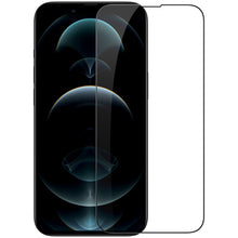 Заредете изображение във визуализатора на галерията – Nillkin CP+PRO Ultra Thin Full Coverage Tempered Glass with Frame 0,2 mm 9H for iPhone 13 mini black - TopMag

