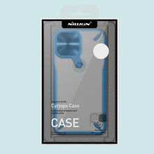 Заредете изображение във визуализатора на галерията – Nillkin Cyclops Case A durable case with a camera cover and a foldable stand for iPhone 13 blue - TopMag
