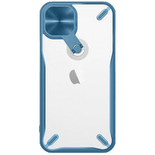 Заредете изображение във визуализатора на галерията – Nillkin Cyclops Case A durable case with a camera cover and a foldable stand for iPhone 13 blue - TopMag
