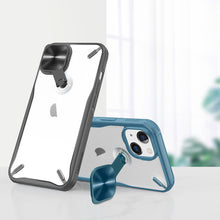 Заредете изображение във визуализатора на галерията – Nillkin Cyclops Case A durable case with a camera cover and a foldable stand for iPhone 13 blue - TopMag
