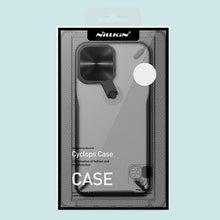 Заредете изображение във визуализатора на галерията – Nillkin Cyclops Case Durable case with a camera cover and a foldable stand for iPhone 13 Pro black - TopMag
