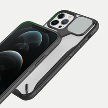 Заредете изображение във визуализатора на галерията – Nillkin Cyclops Case A durable case with a camera cover and a foldable stand for iPhone 13 Pro blue - TopMag
