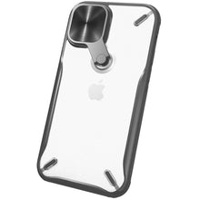 Заредете изображение във визуализатора на галерията – Nillkin Cyclops Case Durable case with a camera cover and a foldable stand for iPhone 13 Pro Max black - TopMag
