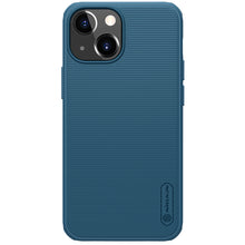 Заредете изображение във визуализатора на галерията – Nillkin Super Frosted Shield Case + kickstand for iPhone 13 mini blue - TopMag
