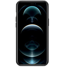 Заредете изображение във визуализатора на галерията – Nillkin Super Frosted Shield Case + kickstand for iPhone 13 black - TopMag
