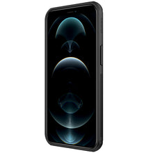 Заредете изображение във визуализатора на галерията – Nillkin Super Frosted Shield Case + kickstand for iPhone 13 black - TopMag
