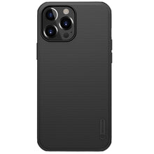 Заредете изображение във визуализатора на галерията – Nillkin Super Frosted Shield Case + kickstand for iPhone 13 Pro black - TopMag
