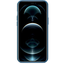 Заредете изображение във визуализатора на галерията – Nillkin Super Frosted Shield Case + kickstand for iPhone 13 Pro blue - TopMag
