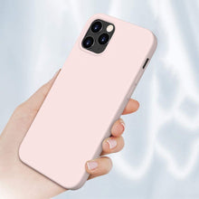 Заредете изображение във визуализатора на галерията – Silicone Case Soft Flexible Rubber Cover for iPhone 13 Pro pink - TopMag
